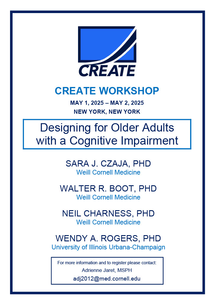 Flyer for CREATE 2025 Workshop