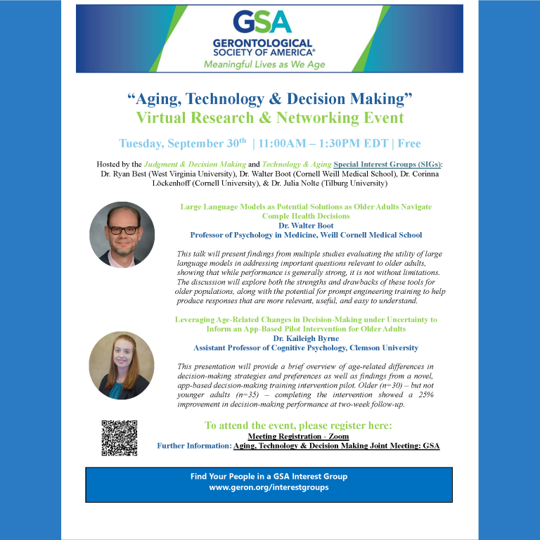 Flyer for a virtual event