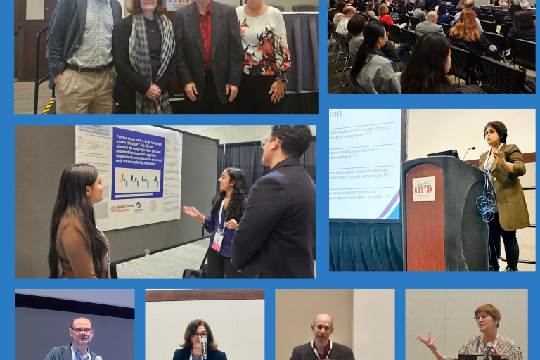 Collage of conference photos
