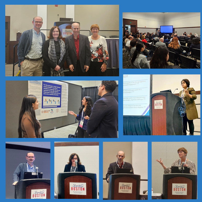 Collage of conference photos