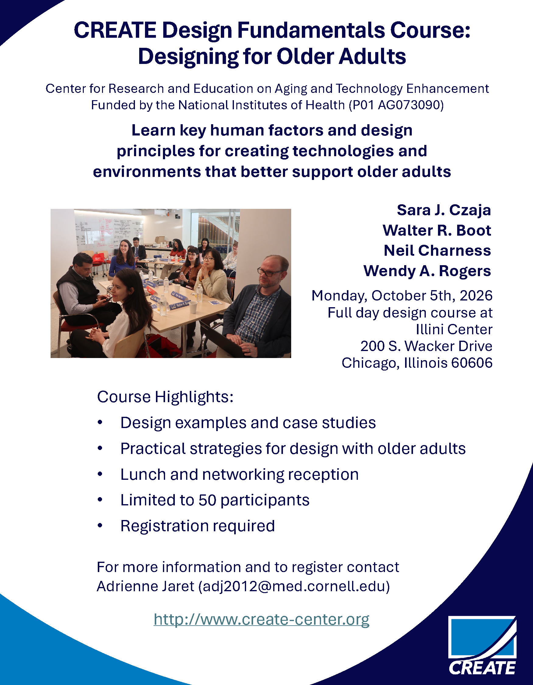 Flyer for the Design Course