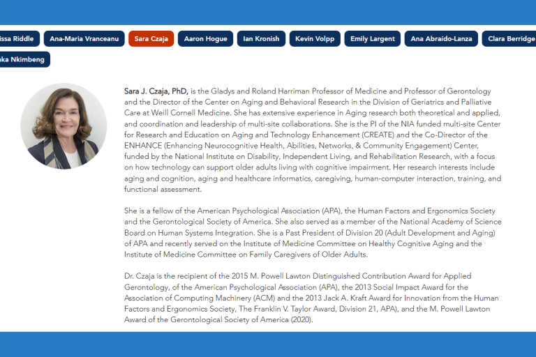 Dr. Czaja's introduction page