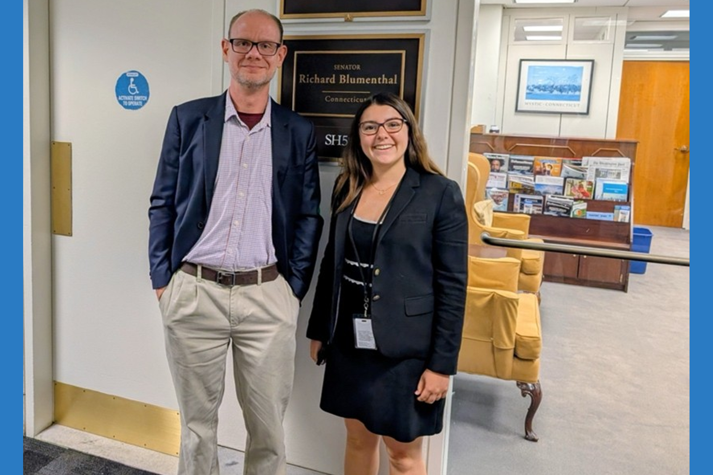 Dr. Boot visiting Senator office